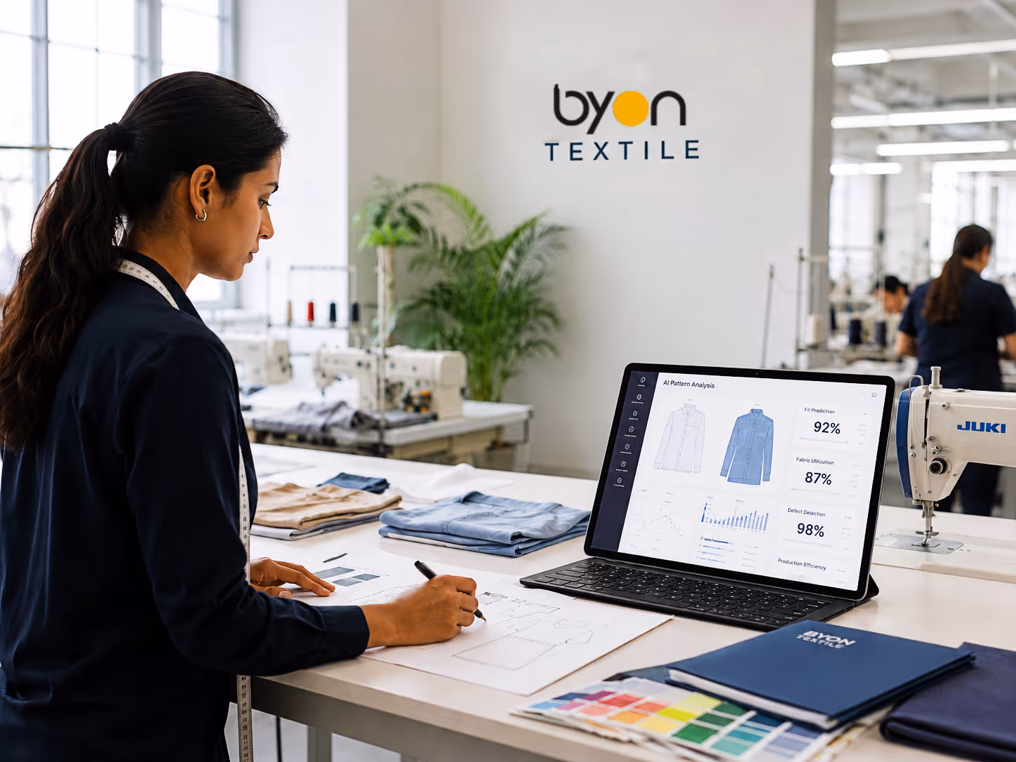AI technology in garment manufacturing and textile production