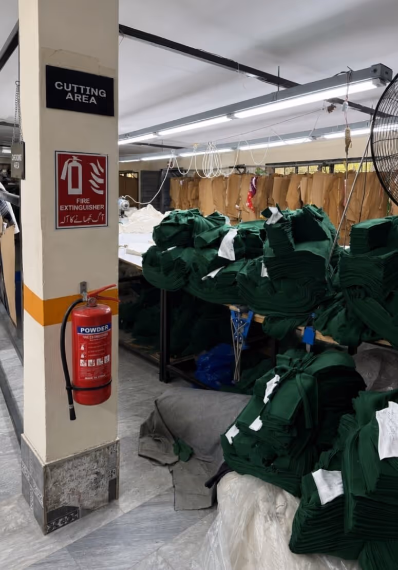 Bulk cutting operations area
