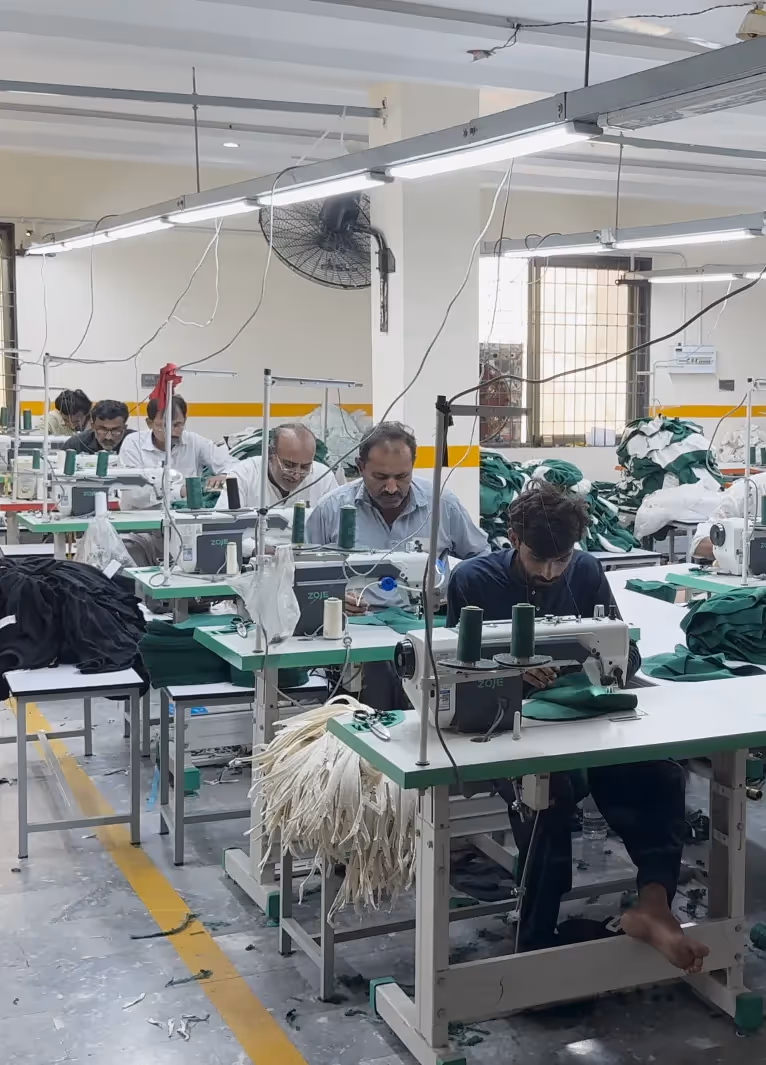 Garment stitching process