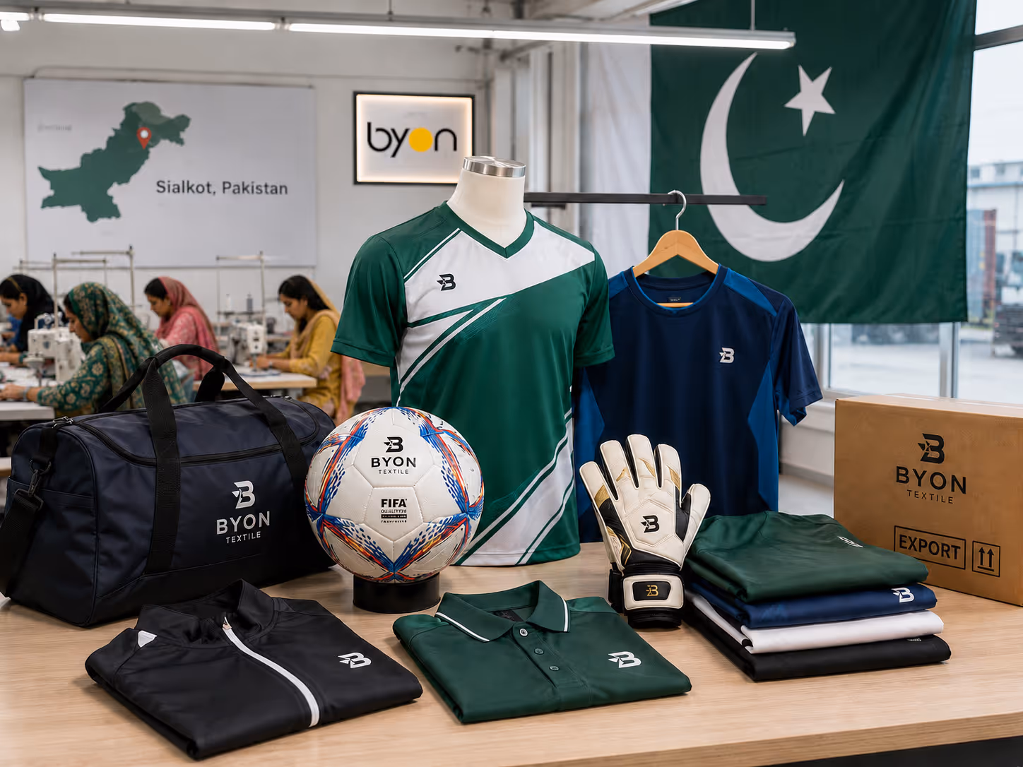 Sportswear and sports goods manufacturing in Sialkot Pakistan