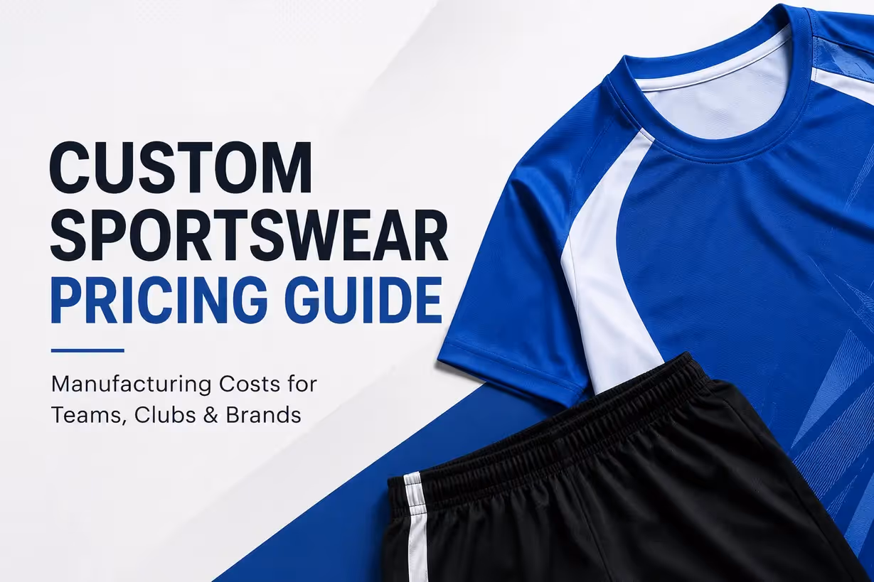 Custom sportswear manufacturing cost guide for teams, clubs, and brands