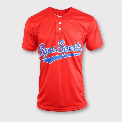 Jersey de béisbol sublimado de dos botones personalizado