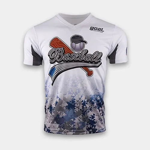 Tee de béisbol sublimado personalizado