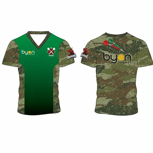 Sublimated V-neck dart shirt