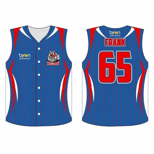Sublimiertes ärmelloses Softball-Trikot