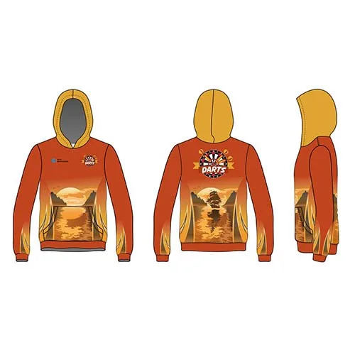 Sublimated dart hoodie
