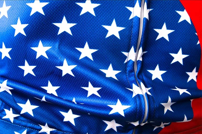Tessuto in maglia leggera per maglie ciclismo sublimate