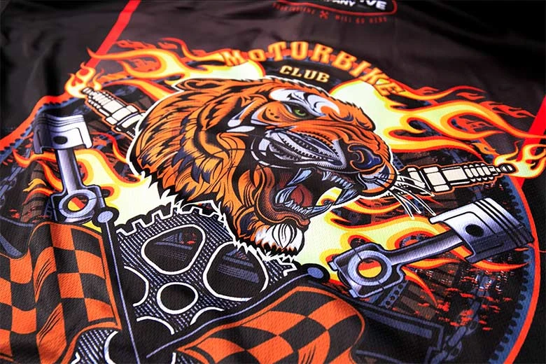 Sublimierter Renncrew-Shirtdruck
