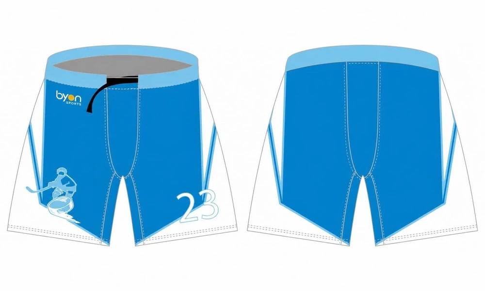 100% impresión personalizada por mayor pantalones de hockey sobre hielo personalizado