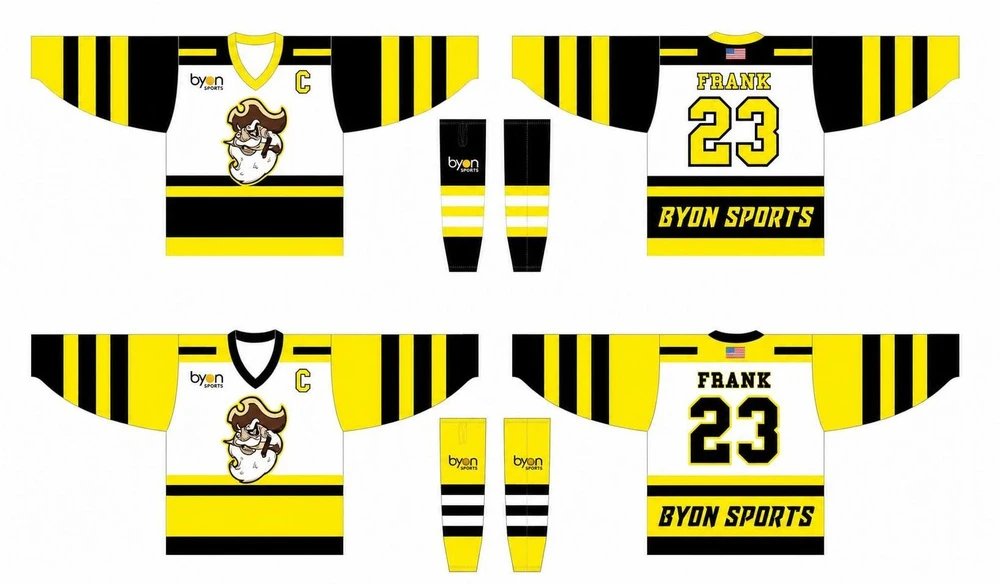 100% polyester sublimation custom printed reversible hockey jersey