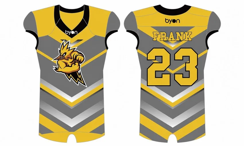 100% poliéster sublimación masculina personalizado Sublimated Flag Football Jerseys