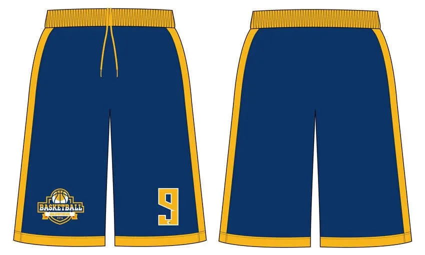 100% polyester sublimation men's custom basketball shorts