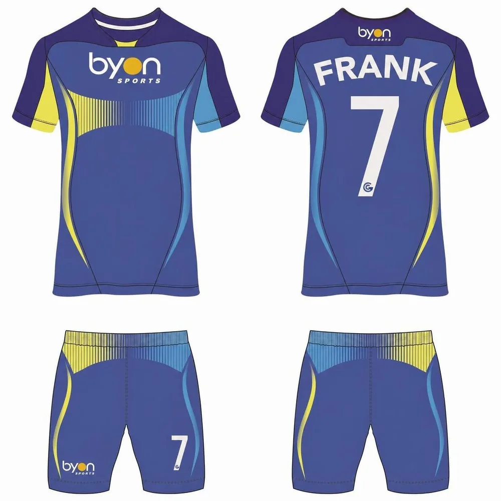 100% polyester sublimation men's custom soccer kits
