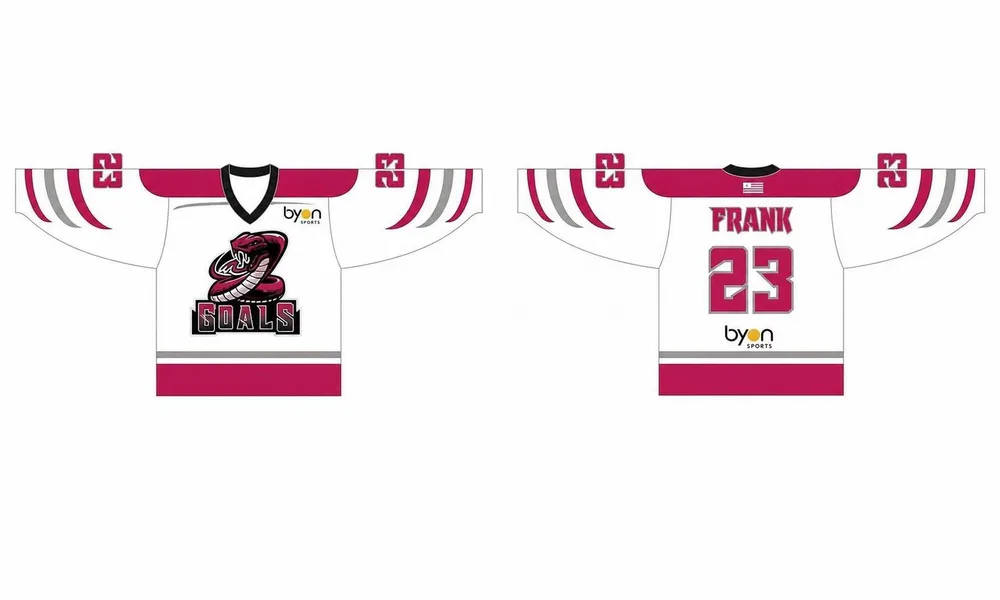 100% poliestere sublimazione uomo personalizzato pratica hockey maglie