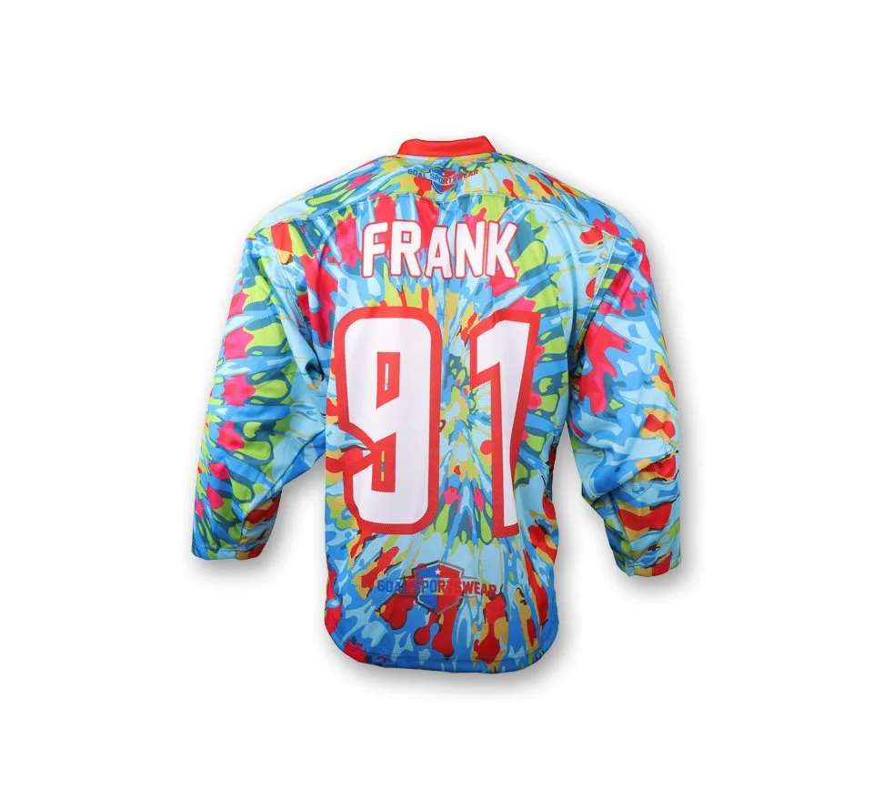 100% poliestere sublimazione uomo personalizzato reversibile hockey jersey
