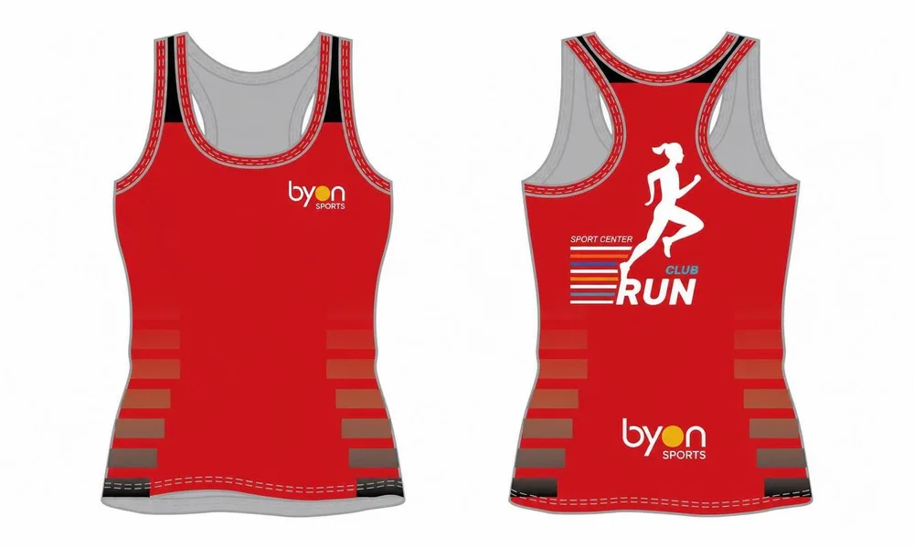 100% Polyester-Sublimation Herren Custom sublimierten Laufhemden