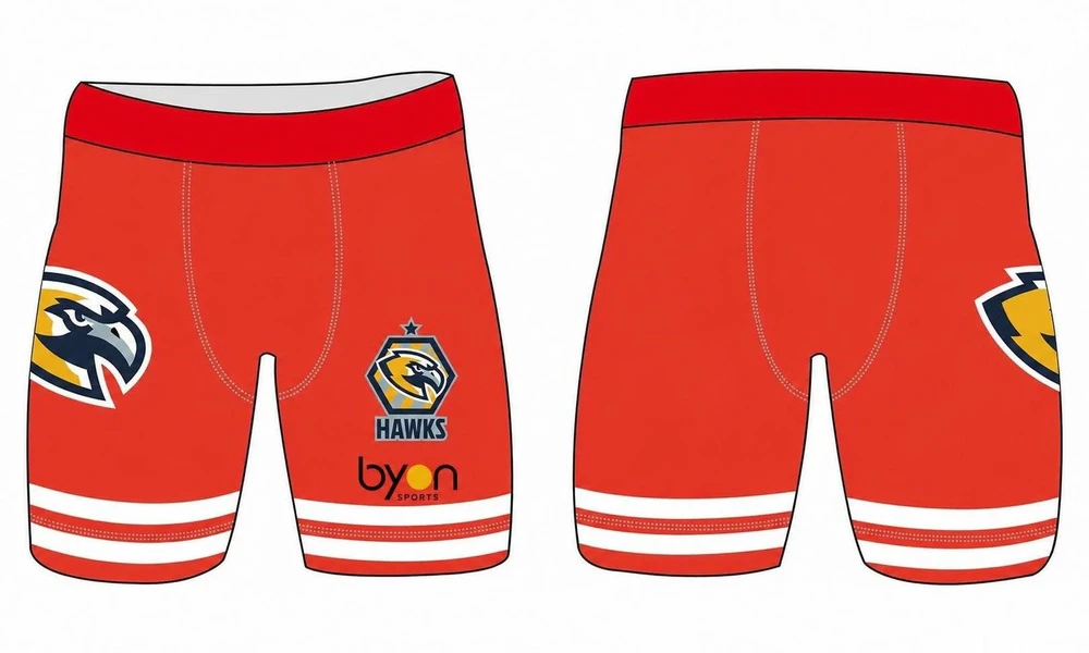 100% Polyester-Sublimationsdruck Custom Youth Team Custom Spandex Shorts