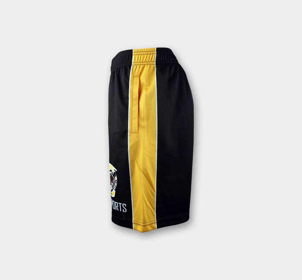 100% poliestere sublimazione stampa personalizzato giovani team lacrosse shorts