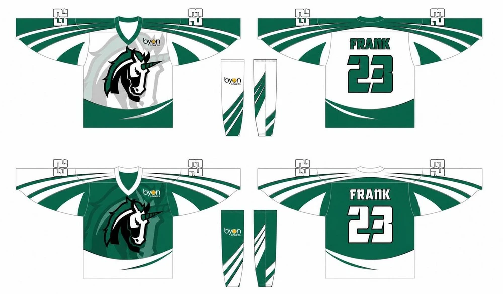 100% polyester sublimation printing custom youth team reversible hockey jersey