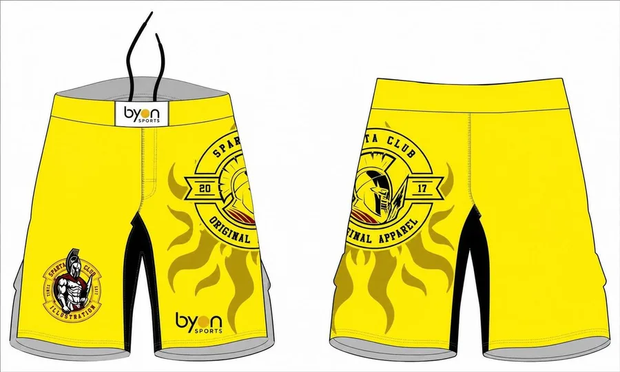 Cómodo poliéster-spandex sublimation personalizado MMA kits de entrenamiento