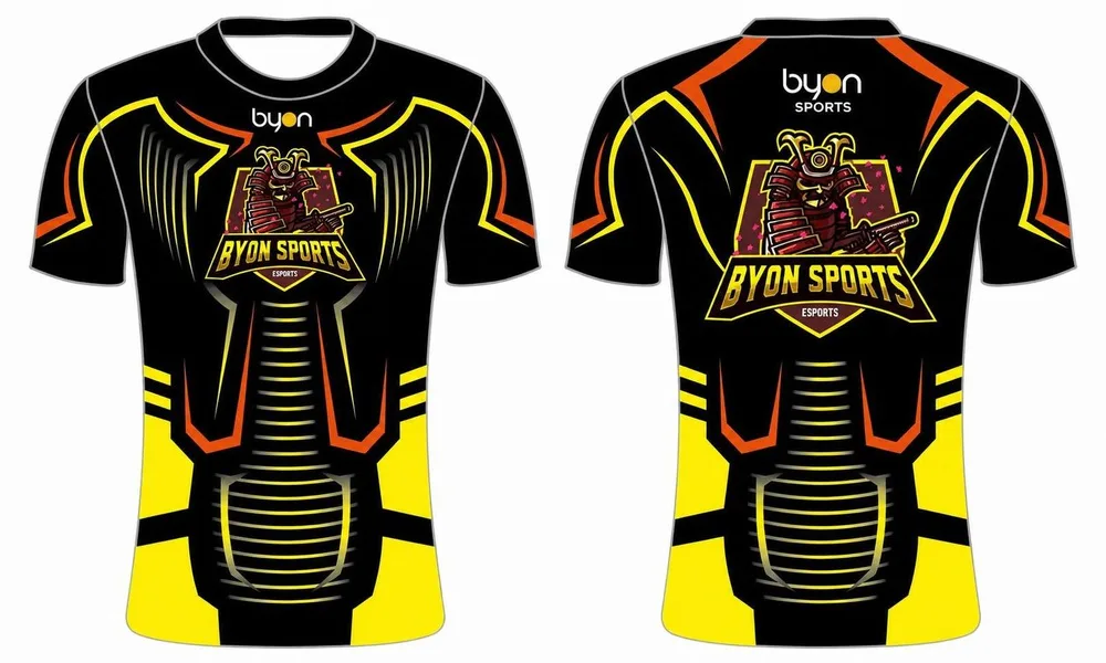 Custom Blue Short Ärmel Esports Jerseys