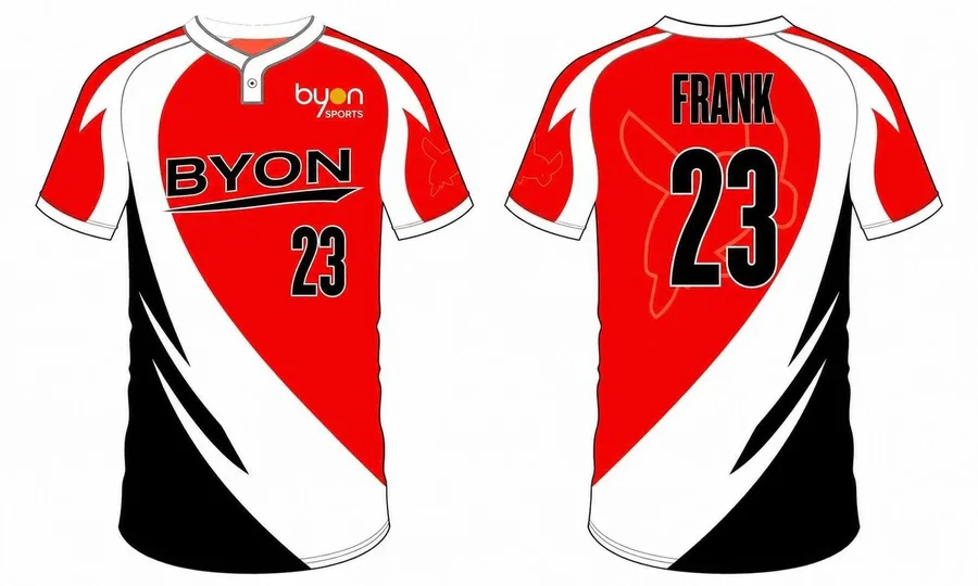 Jersey de béisbol de dos botones personalizado