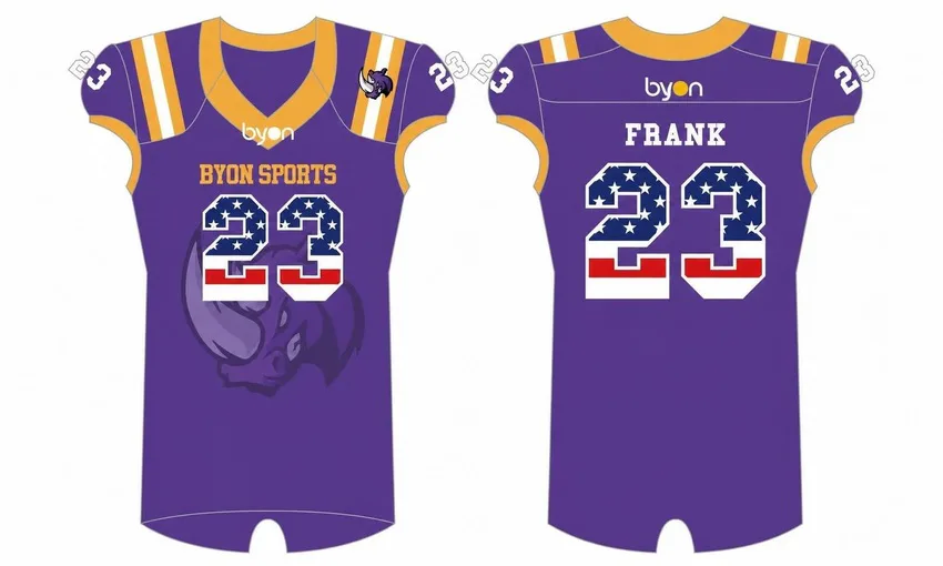 Custom design sublimated youth american football jerseys