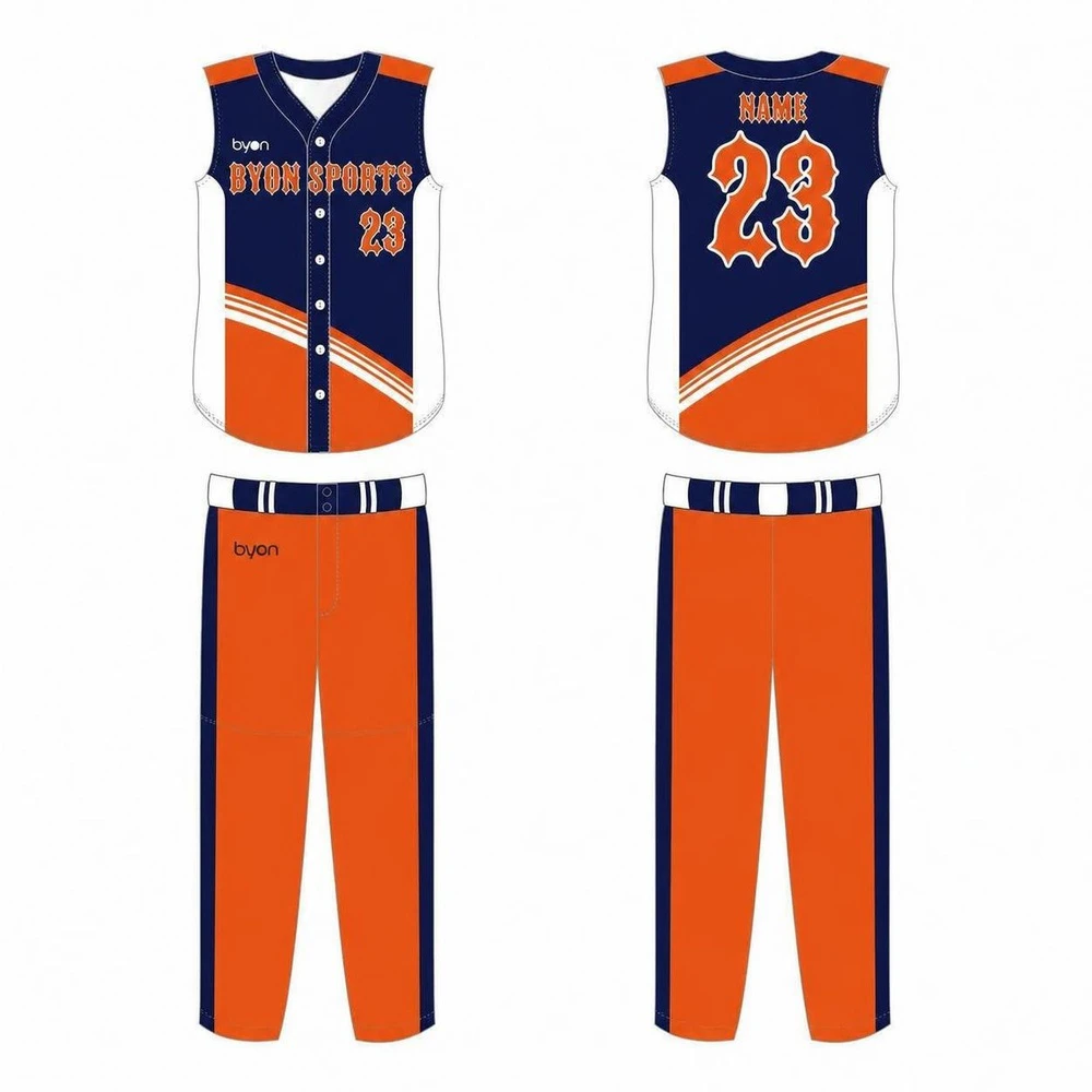 Breathable reversible custom sleeveless baseball jersey
