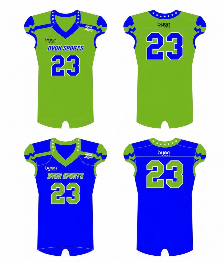 Benutzerdefiniertes Design Sublimationsdruck atmungsaktive reversible Reversible Football Jerseys