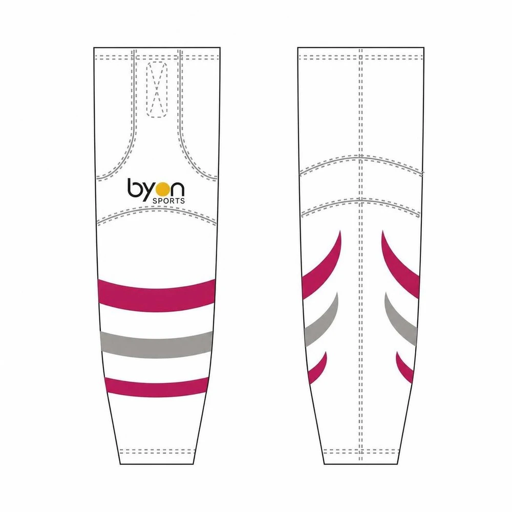 Custom design sublimation printing breathable reversible hockey socks