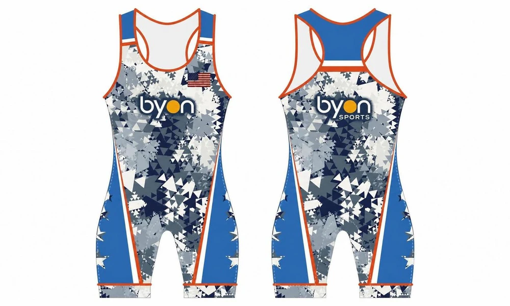 Benutzerdefiniertes Design Sublimationsdruck atmungsaktive Wrestling Uniform