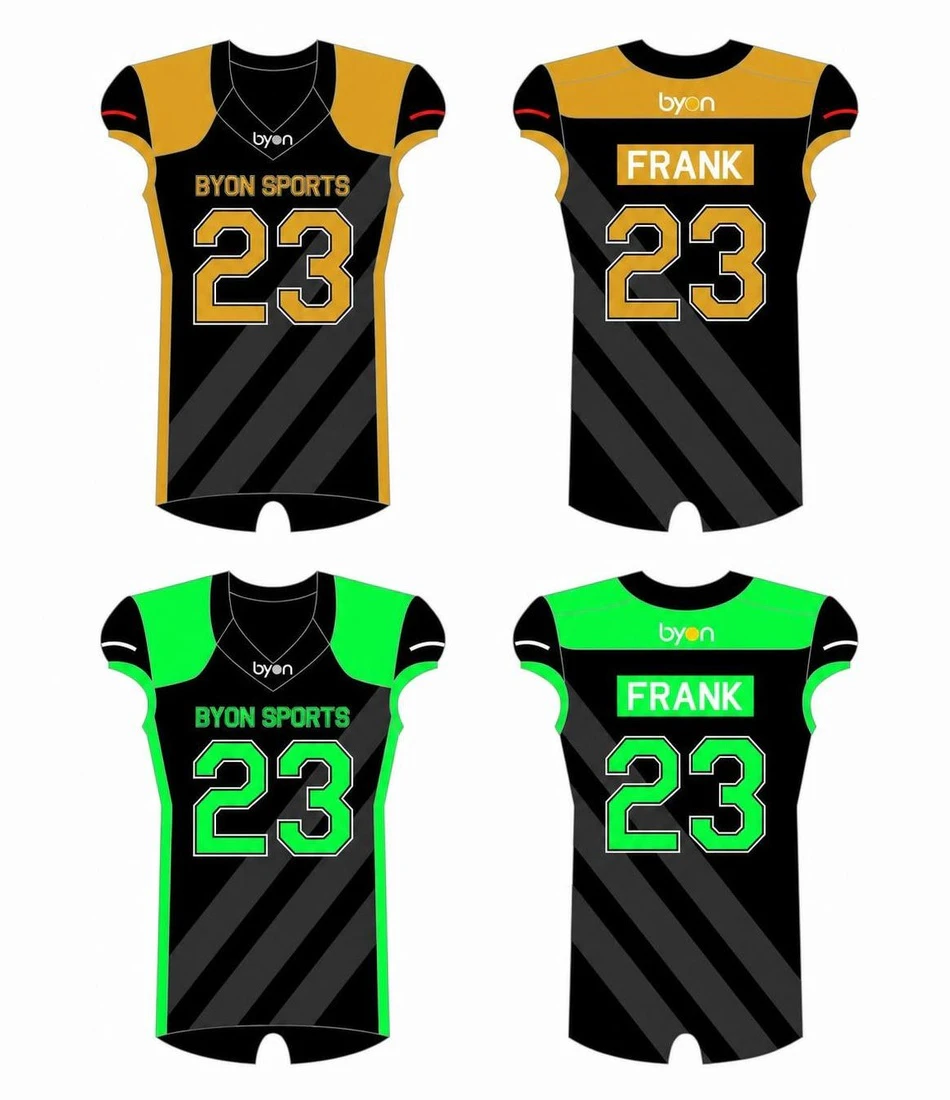 Benutzerdefinierte sublimierte Druck Short Sleeve Reversible Football Jerseys