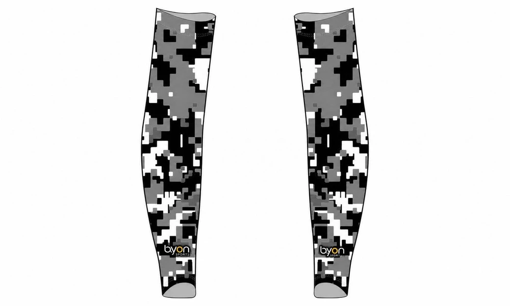 Custom made sublimated printing short sleeve custom baseball arm sleeves
