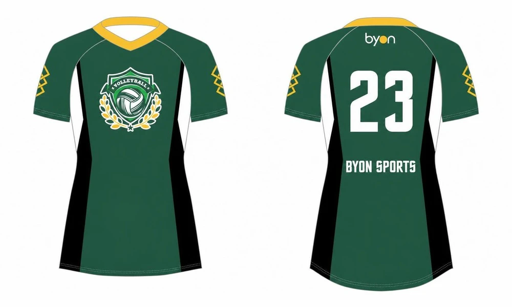 Custom made sublimated printing short sleeve sublimated volleyball jerseys
