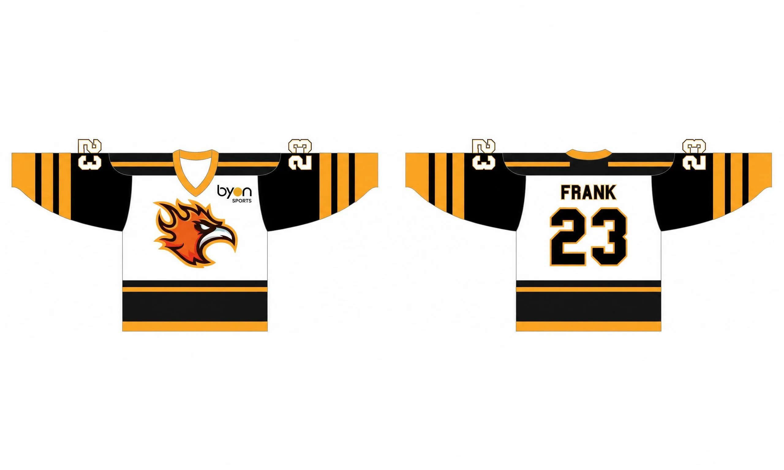 Maglia in linea di hockey sublimata su misura