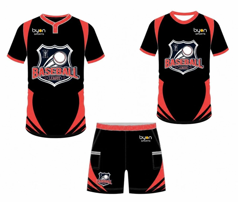 Custom made sublimation printing men's pro custom baseball gear