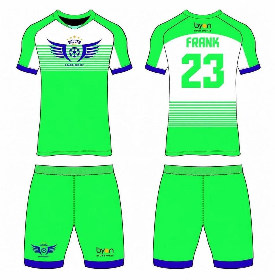 Custom made sublimation printing men's pro custom soccer kits