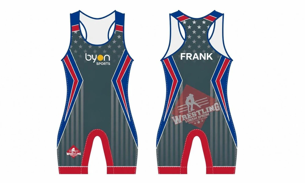 Benutzerdefinierte Sublimationsdruck Männer Pro Wrestling Uniform
