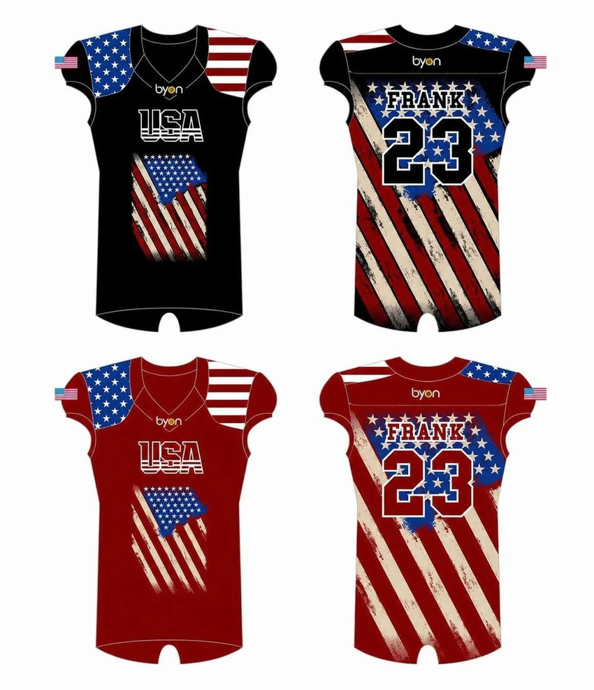 Custom Großhandel sublimiert gedruckt Reversible Football Jerseys