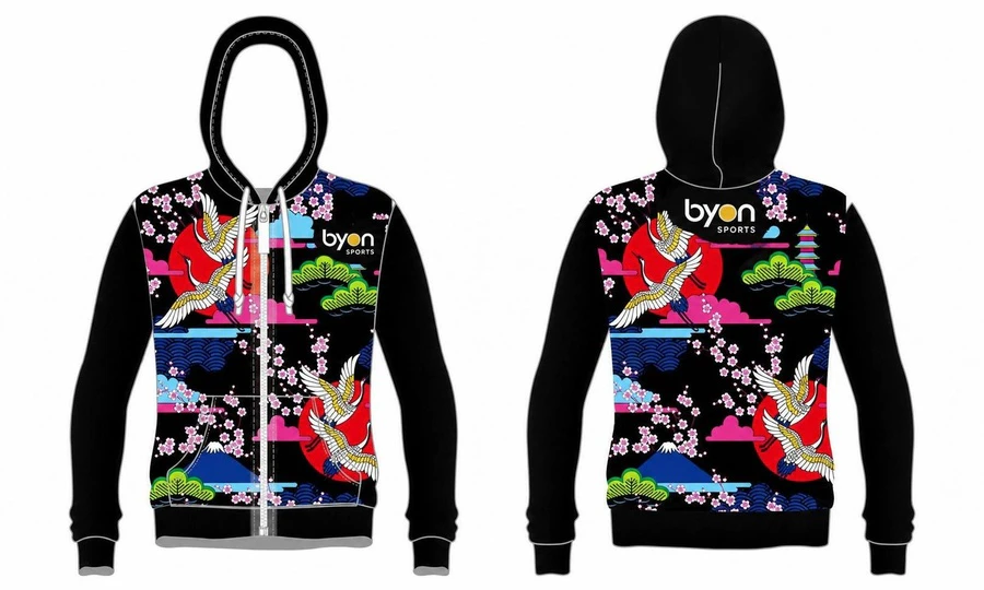 Custom wholesale sublimated printed custom Soccer Hoodies