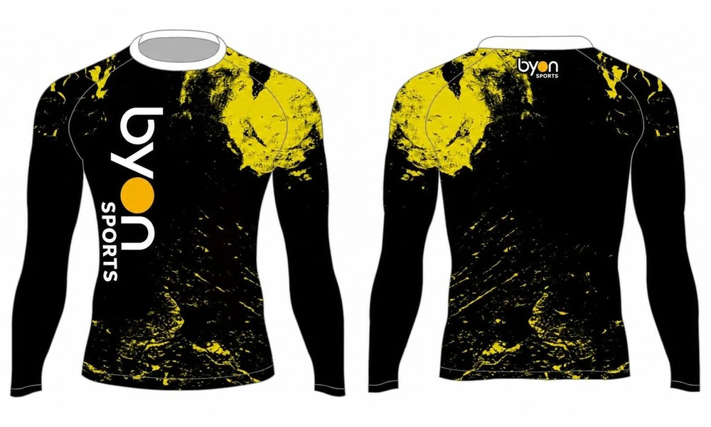 Custom all'ingrosso sublimated stampati personalizzati MMA rash guard