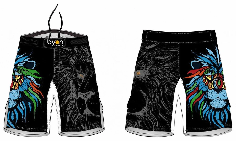 Personalizado mayorista sublimated Hombres equipo de combate MMA cortos