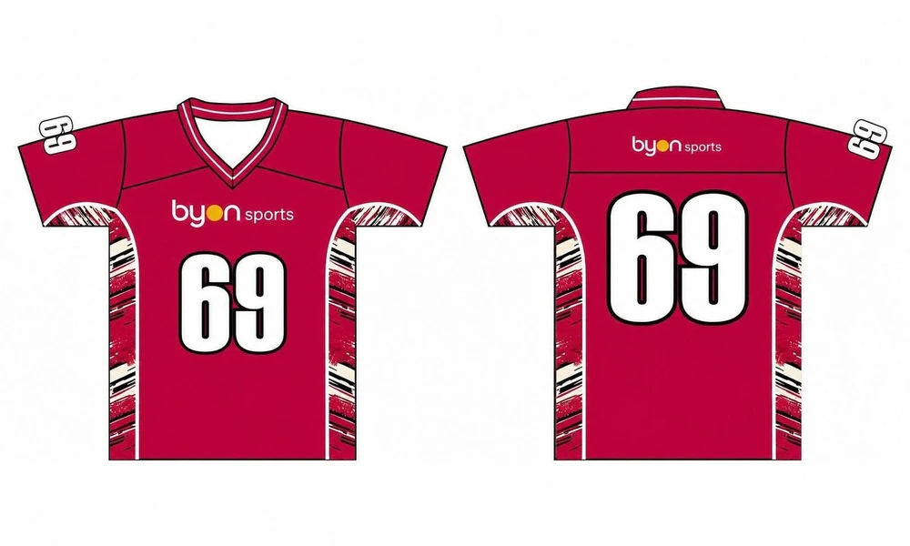 Custom Großhandel sublimierten gedruckten kurzen Ärmel Lacrosse Trikots