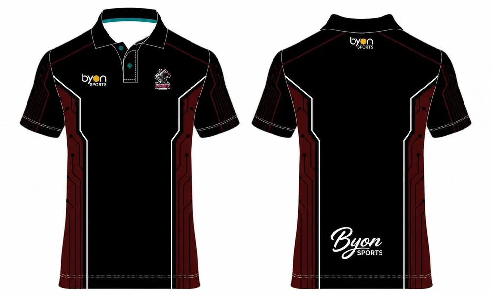 Custom Youth Black Short Ärmel Esports Polo Jerseys