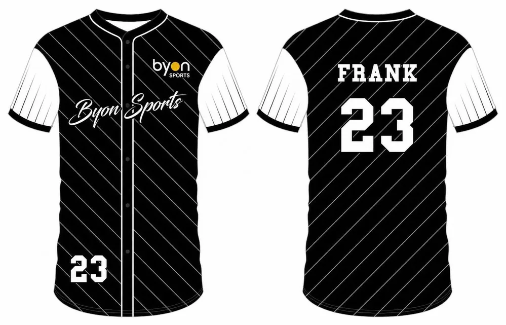 Dry fit custom team uniforms button down baseball jersey