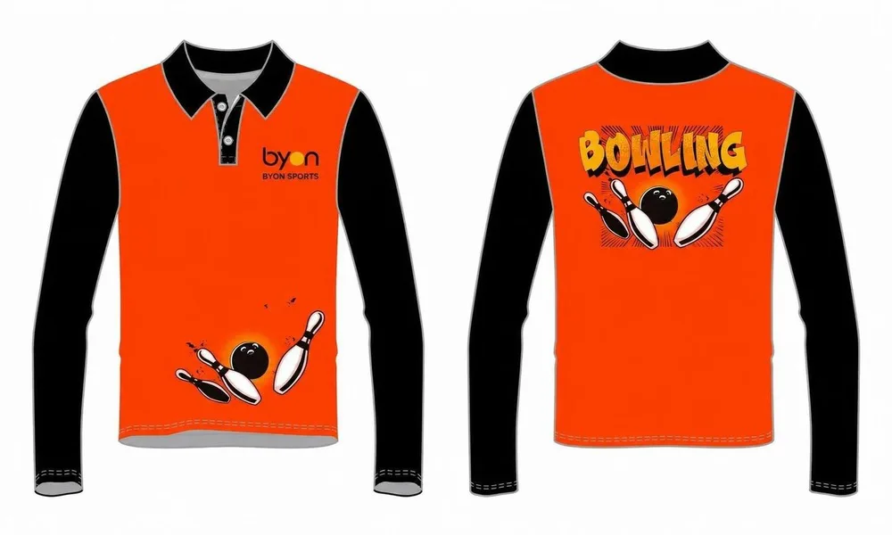 Dye Sublimation Custom Design Team Bowling Trikots