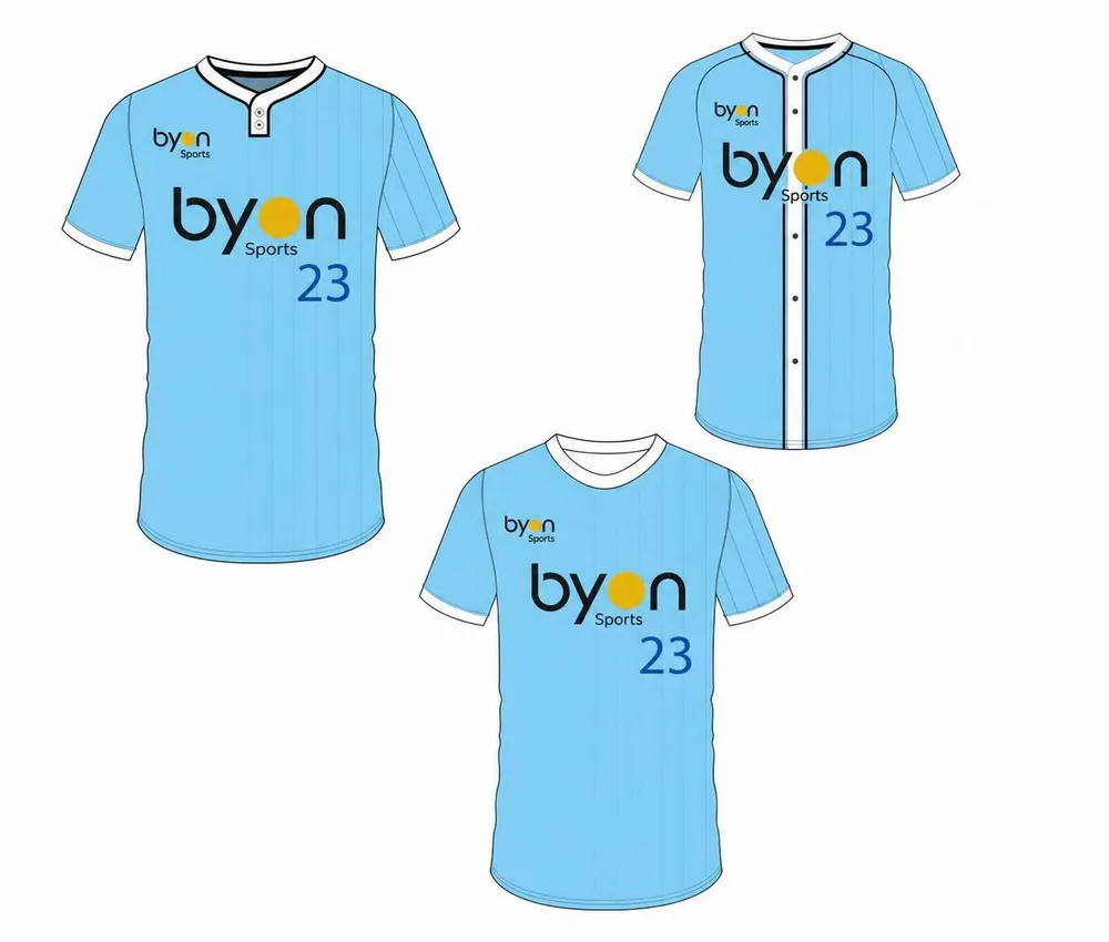 Dye sublimation custom design team custom baseball gear