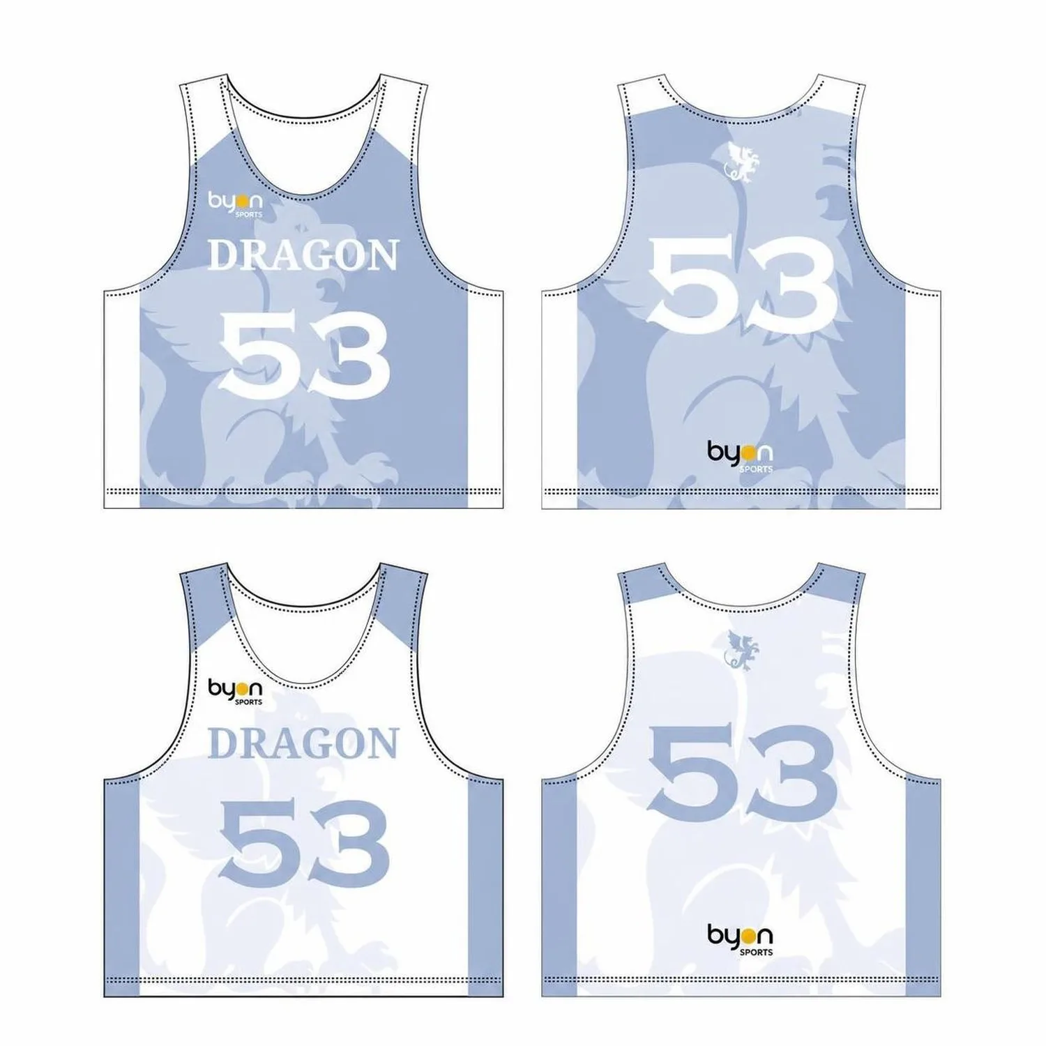 Dye Sublimation Custom Design Team Custom Lacrosse Pinnies