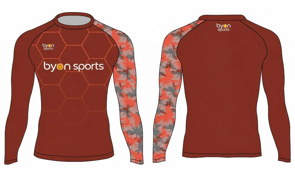 Dye sottolimation team di progettazione personalizzato MMA rash protezioni