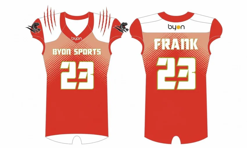Dye sublimation custom design team football jerseys uniform